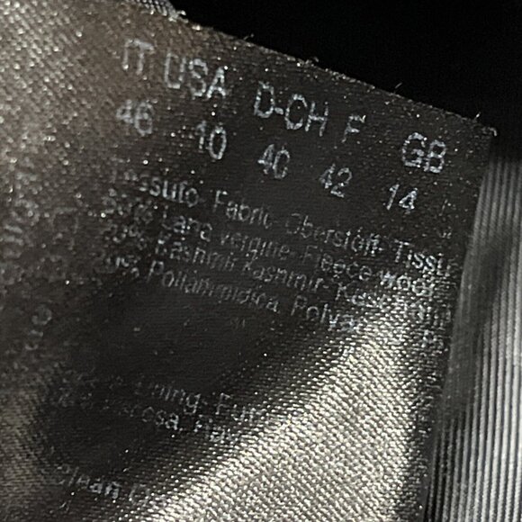 Cinzia Rocca Coat Women 10 Icons Black Wool Alpaca Jacket Classic Capsule Office - Picture 6 of 12